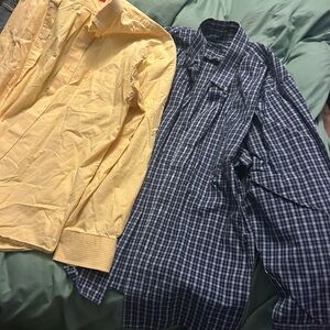 Izod Yellow Striped Shirt